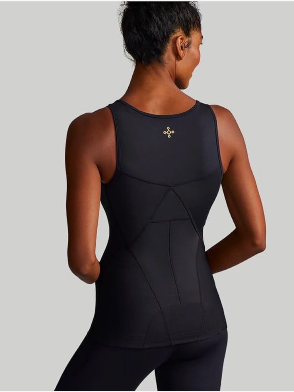 Copper Life by Tommie Copper Women's Lower Back Support Tank Top Gray Size Small